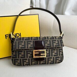 Fendi Women's Black and Brown Bag